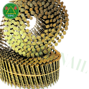 Anillo de clavos de bobina de alambre de paleta de acero de 1-3/4 pulgadas/tipos de vástago de tornillo/lisos cabeza a cuadros para fabricación de paletas competitivas - Product Image 4