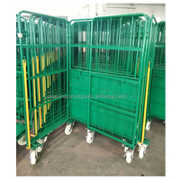 Contenedor de rollo de metal portátil Pallet Logistic Cage Trolley Precio competitivo Hecho por Sukavina de Vietnam TLSS005