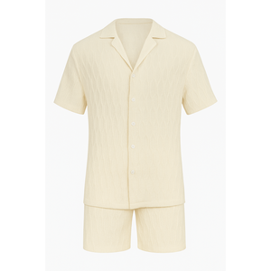 Ensemble de chemises décontractées pour hommes en tricot jacquard Old Money - Product Image 5