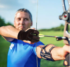 Gants de tir à l'arc en cuir de qualité supérieure, gants de sport de haute qualité pour la pratique du tir à l'arc sur cible et l'archerie traditionnelle - Product Image 6