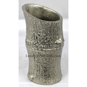 Macetas decorativas para el hogar y la boda y jarrón de cristal en forma de V con diseño de rama de árbol y soporte Color dorado - Product Image 2