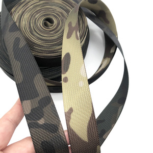 Tùy chỉnh sangle đơn và đôi bên thăng hoa Camo 1 inch Nylon in ấn mô hình vải ngụy trang Polyester Webbing vành đai - Product Image 2