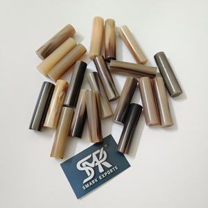 Rouleau de corne de bœuf naturelle, écologique et durable, poli à la main, pour la fabrication de manches de couteaux, outil artisanal, bricolage, œuvre d'art décorative - Product Image 2