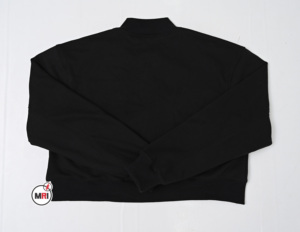 Premium 100% Cotton Fleece MRI Winter Coat High Quality Regular Sleeves Breathable Crop Style Jacket Crew Neck Button Decoration - Product Image 2
