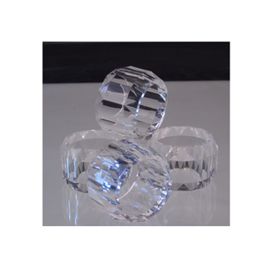 Wholesale Acrylic Napkin Rings with <b>Vase</b> <b>clear</b> bar Napkin Holder Round Shape and Unique Design Piece - Product Image 6
