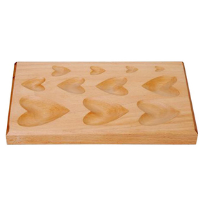 11 Cavity Heart <b>Shape</b> Wooden Dapping <b>Block</b> jewlery tool making a professional tool high quality lowest prise - Product Image 1