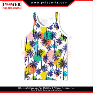 Wholesale Ribbed Cotton Tank Tops <b>Men</b> O-Neck Quick Dry <b>Sport</b> Gym <b>Vest</b> Breathable 3D Printed Design Tank Top - Product Image 3