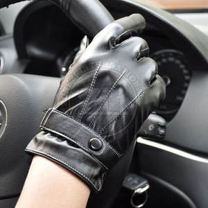 Gants de conducteur en cuir robustes sur mesure Gants simples de vente en gros à la mode pour une utilisation quotidienne des sports décontractés pour la saison d'hiver - Product Image 5
