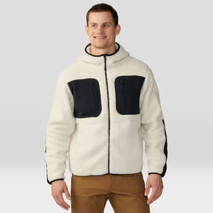 New Arrival Factory-Made <b>Sherpa</b> Woolen <b>Hoodie</b> Casual Winter Wear with Unique Embroidered Technics and Low MOQ Wholesale Price - Product Image 1