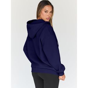 Fabricant de vêtements de mode surdimensionnés en coton 100% lourd en gros personnalisé, sweats à capuche pour femmes en vente - Product Image 3