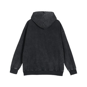 Sweats à capuche à fermeture éclair en coton 100% pour garçons, effet délavé, lourd, personnalisé, style vintage, fermeture éclair - Product Image 6