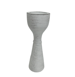 Bougeoir en aluminium de décoration de foudre avec le support de lumière de T blanc lavage support de bougie de Style classique pour le mariage et la décoration intérieure - Product Image 1