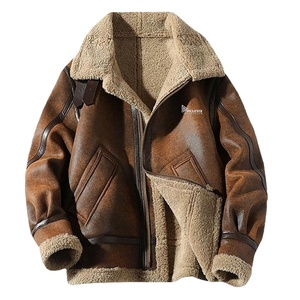 Genuine Leather <b>Jacket</b> with Inner Wool Lining for Men Warm Winter <b>Biker</b> Style Durable Comfortable Fashion Outerwear - Product Image 1
