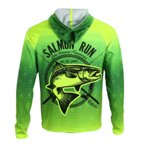 Camiseta con Capucha de Pesca Unisex de Talla Grande, Personalizada, Profesional, Sublimada, Transpirable, Anti-UV, de Secado Rápido, 100% Poliéster - Product Image 6