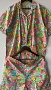 ชุดนอนผ้าทอแบบลำลองสำหรับผู้หญิงชุดนอนพิมพ์ลายสำหรับวันหยุดฤดูหนาวชุดสั้นผ้าคอตตอน100% เป็นมิตรต่อสิ่งแวดล้อม - Product Image 2