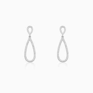 Anushka Sharma elegante plata gota pendientes moda elegante - Product Image 3