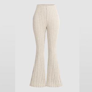 Pantalon de survêtement taille haute pour femme Pantalon de tous les jours en toile extensible confortable avec ceinture élastique et poches - Product Image 2