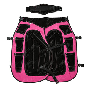 Delantal de herrador de cuero de vaca de grano completo de alta calidad, soporte magnético para clavos, herrero de dos tonos, herrería, protección de larga duración - Product Image 1