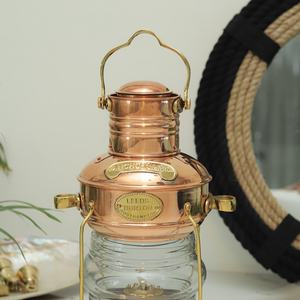 Lanterne à kérosène en laiton antique lampe à huile Vintage nautique ancre maritime lumière bateau lanterne décor à la maison - Product Image 3