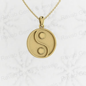 Composants de bijoux en résine DIY de haute qualité en argent sterling 925 avec symbole Yin Yang, sertissage à bézel vide de 22 mm, sac - Product Image 1