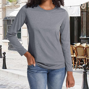 เสื้อยืดแขนยาวสำหรับผู้หญิง, สินค้ามาใหม่เสื้อยืดผ้าฝ้าย100% สั่งตัดได้เสื้อยืดผู้หญิงขนาดใหญ่พิเศษคุณภาพสูง2024 - Product Image 3