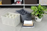 Caja de Almacenamiento de Ropa Plegable Ecológica MA44, 8 Compartimentos, Color y Logotipo Personalizables, Organizador Multifuncional para Armario