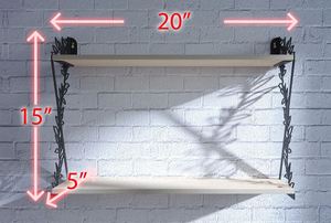 Luxurious floating wooden <b>shelf</b> wall mounted storage <b>shelves</b> for home hotels living room kitchen bathroom home decor accessories - Product Image 5