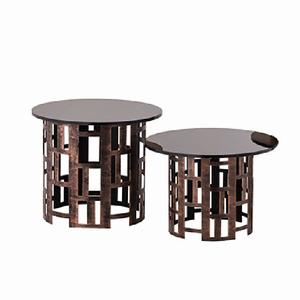 Soporte para Tartas y Frutas de Estilo Moderno para Hogar y Hotel, Vajilla con Acabado Antiguo, Soporte para Servir Tartas con Tapa de Vidrio Negro - Product Image 1