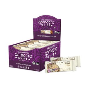 GoMacro MacroBar Mini Organic Vegan Snack <b>Bars</b> - Peanut Butter Chocolate Chip (0.90 Ounce <b>Bars</b>, 24 Count) - Product Image 2