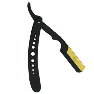 Rasoir droit de haute qualité pour hommes, en acier inoxydable, rasoir à raser à l'eau doré, avec manche confortable, fabricant de premier plan Pissco - Product Image 3