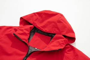 Chaqueta cortavientos impermeable de invierno para hombre personalizada con capucha acolchada transpirable algodón forrado lona cremallera - Product Image 3