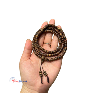 Superior 108 cuentas 6 mm Vietnam Oud pulsera alta calidad puro negro Natural madera bajo el agua de fuente Natural - Product Image 5
