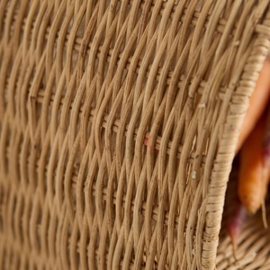 <b>Double</b> Layer Rattan Storage Basket Handmade Wicker Organizer <b>Bin</b> for Kitchen Vegetable Fruit Display - Product Image 2
