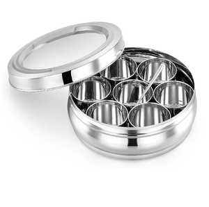 Caja de especias de acero inoxidable vendedor caliente accesorios de cocina caja de sal de azúcar de especias tarro de condimento con tapas mejor precio - Product Image 6