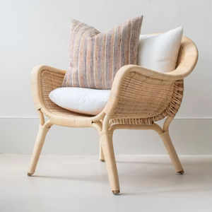 Eco-Friendly Rattan Arm <b>Chair</b> for Home Office <b>Living</b> <b>Room</b> Bedroom-Stylish Leisure Coffee <b>Chair</b> Chaise <b>Lounge</b> - Product Image 1