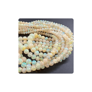 ลูกปัดโอปอลเอธิโอเปียเกรดพรีเมียมทรงกลมเจียระไน ขนาดสั่งทำได้ สำหรับทำเครื่องประดับ - Product Image 6