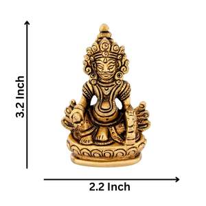 ลอร์ดคูเบอร์มั่งคั่งพระเจ้าคูเบอร์ Murti เพื่อความมั่งคั่งเงิน kuber สำหรับบ้านสำนักงานตกแต่งโชว์รูมและของขวัญ (ทอง200 GM) - Product Image 5