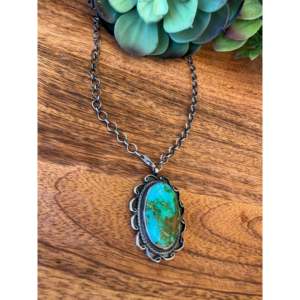 Collier Montagne Sonoraine Sheila Becenti, Turquoise, Agate, Perle, Style Bohème Vintage Chrétien, Cadeau Parfait en Argent Sterling - Product Image 3