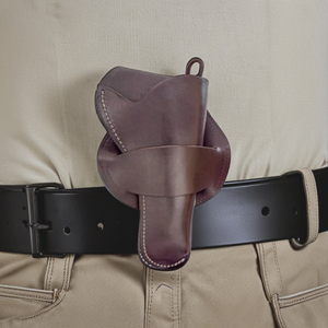 ซองปืนหนังแท้ทำมือสำหรับเข็มขัด - ซองปืนรีวอลเวอร์สไตล์คาวบอยตะวันตก หนังฟูลเกรนทนทาน รับผลิตแบบ OEM/ODM - Product Image 5