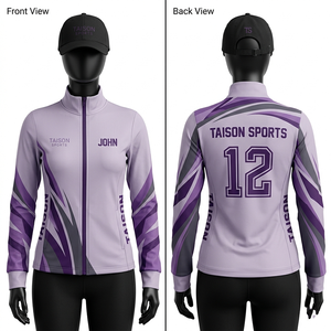 Veste d'entraînement de volley-ball pour femmes en polyester et élasthanne premium 280 GSM, noire avec empiècements latéraux contrastés or, broderie par sublimation personnalisée - Product Image 6