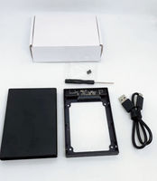 Casing Hard Drive C Stock, Casing Hard Disk Aluminium Alloy Eksternal 2.5 Inch SATA USB 3.1 Tipe C Biru, Casing Aluminium untuk Memori M.2