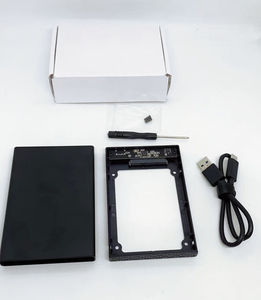 Boîtier de disque dur C Stock, boîtier de disque dur externe en alliage d'aluminium 2,5 pouces SATA USB 3.1 type C, boîtier en aluminium bleu, mémoire M.2 - Product Image 4