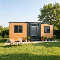 Maison conteneur extensible brevetée Nanxiang de 20 pieds avec cuisine et salle de bain complètes, maison modulaire extensible pour usage familial