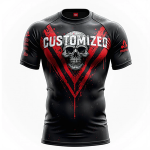 Rash Guard personnalisé conçu pour un maximum de contrôle et de respirabilité pendant les rounds de grappin difficiles kimono de jiu jitsu - Product Image 4