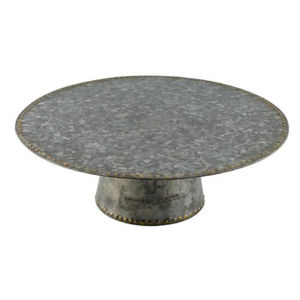 Farmhouse <b>3</b> <b>Tiered</b> Tray Decorative Galvanized & Mango Wood Serving <b>Stand</b> <b>Tiered</b> Server For Kitchen & Wedding Dessert Display - Product Image 3