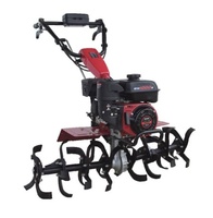 Motoculteur à essence 7 CV pour labourage agricole et jardinage, moteur fiable et durable, cultivateur agricole à 3 rangs avec distributeur de semences