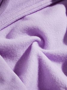 Sudaderas con capucha de algodón de color púrpura claro de calidad superior Logotipo impreso personalizado Sudaderas con capucha gruesas lisas de peso pesado Jerseys - Product Image 5