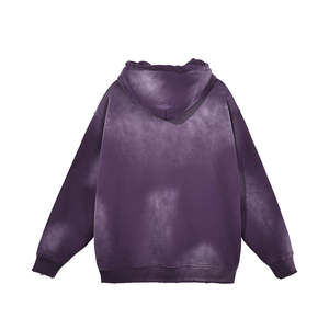 Sudaderas Unisex para hombre, ropa de calle lavada 500 Gsm Stonewash, fabricante de sudaderas con capucha de gran tamaño con lavado ácido, sudaderas personalizadas para hombre - Product Image 2