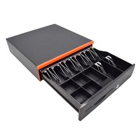 405mm Genişliğinde Metal Kasa Çekmecesi RJ11/RJ12 Portlu 7 Banknot 5 Bozuk Para Bölmeli POS Kasa Çekmecesi