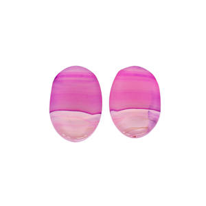 ขายส่งเป็นกลุ่มอัญมณีสีชมพูอาเกตทรงรีอัญมณีหลวมทำแหวนอัญมณีทำด้วยมือสำหรับเครื่องประดับ - Product Image 4